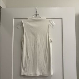 Sleeveless Mock Neck Top - Cream